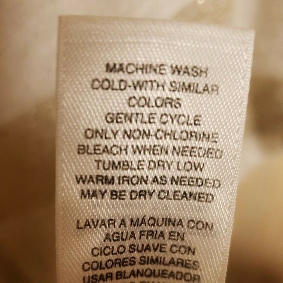 Chico's Womens Cream Gold Striped linen blend Short Sleeve Knit Top Small - Picture 5 of 6